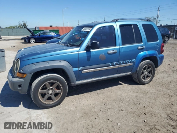 2005 Jeep Liberty Limited with VIN 1J4GK58K35W625406, listed as a Copart auction lot 46988565 with 223,860 mi miles and Salvage Title. Bid and sale history available at carsss.com. Image 1.