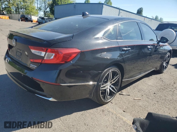 2021 Honda Accord Touring with VIN 1HGCV3F91MA007630, listed as a Copart auction lot 55778435 with 44,491 mi miles and Salvage title. Bid and sale history available at DreamBid. Image 3.