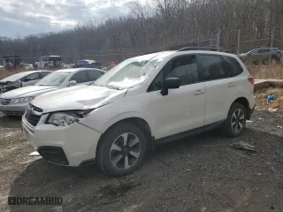 2018 Subaru Forester with VIN JF2SJABC7JH577521, listed as a Copart auction lot 46034405 with 81,021 mi miles and Salvage Title. Bid and sale history available at carsss.com. Image 1.