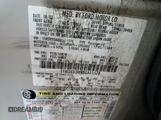 2008 Ford Taurus X Limited с VIN 1FMDK03W88GA11578, выставлен на аукционе Copart как лот 77775354 с пробегом 163 105 миль миль и Чистый • Clean title. История ставок и продаж доступна на DreamBid. Изображение 13.