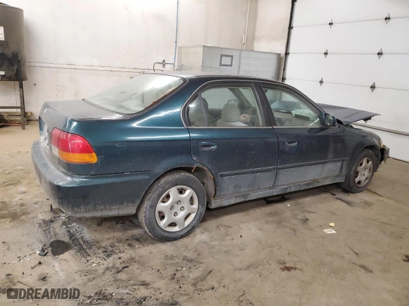 1998 Honda Civic EX with VIN 1HGEJ8644WL048394, listed as a Copart auction lot 83561754 with 221,584 mi miles and Salvage Title. Bid and sale history available at carsss.com. Image 3.