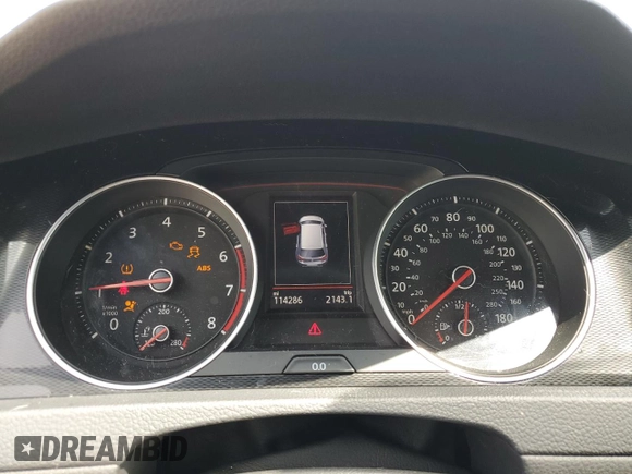 2017 Volkswagen Golf GTI S with VIN 3VW4T7AU9HM055166, listed as a Copart auction lot 67592414 with 114,286 mi miles and Salvage Title. Bid and sale history available at carsss.com. Image 9.