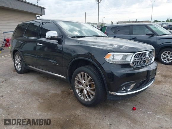 2014 Dodge Durango Citadel with VIN 1C4RDJEGXEC524883, listed as a IAAI auction lot 42357919 with 205,100 mi miles and . Bid and sale history available at DreamBid. Image 1.