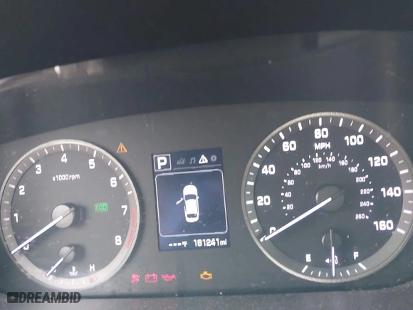 2015 Hyundai Sonata 2.4L SE with VIN 5NPE24AF9FH220906, listed as a IAAI auction lot 41961624 with 181,241 mi miles. Bid and sale history available at carsss.com. Image 7.
