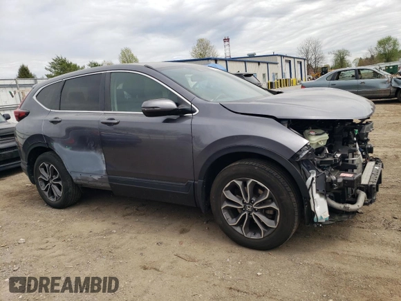2021 Honda CR-V EX-L with VIN 2HKRW2H80MH618004, listed as a Copart auction lot 53980895 with 48,072 mi miles and Salvage Title. Bid and sale history available at DreamBid. Image 4.