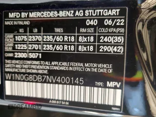 2022 Mercedes-Benz GLC 300 с VIN W1N0G8DB7NV400145, выставлен на аукционе Copart как лот 60136525 с пробегом 24 337 миль миль и Списание • Salvage title. История ставок и продаж доступна на DreamBid. Изображение 12.