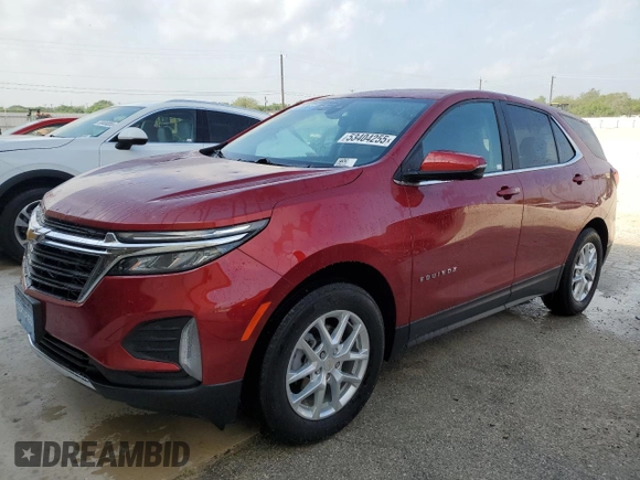 2023 Chevrolet Equinox LT with VIN 3GNAXKEGXPL130079, listed as a Copart auction lot 53404255 with 28,574 mi miles and Clean title. Bid and sale history available at DreamBid. Image 1.