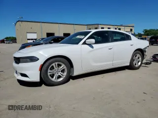 2020 Dodge Charger SXT with VIN 2C3CDXBGXLH213238, listed as a Copart auction lot 57396465 with 104,195 mi miles and Salvage title. Bid and sale history available at DreamBid. Image 1.