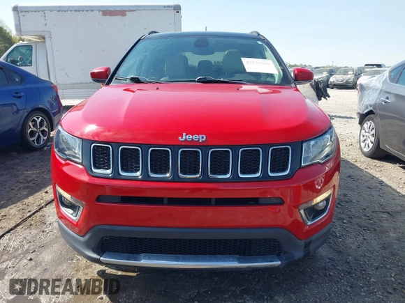 2018 Jeep Compass Limited with VIN 3C4NJCCB9JT466032, listed as a IAAI auction lot 41910549 with 81,249 mi miles and . Bid and sale history available at DreamBid. Image 13.