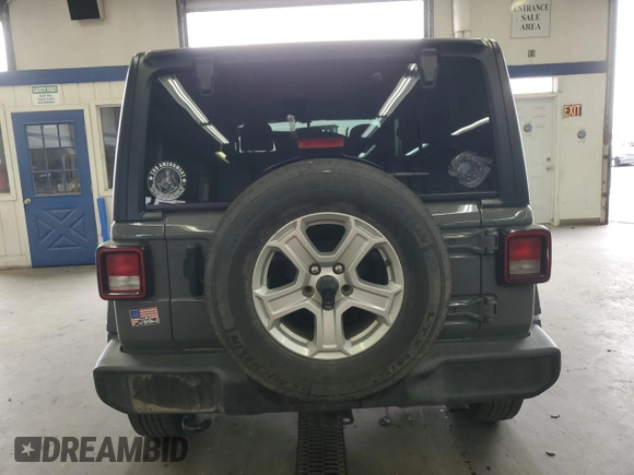 2021 Jeep Wrangler Unlimited Sport S with VIN 1C4HJXDN0MW616430, listed as a Copart auction lot 55697425 with 84,109 mi miles and Salvage title. Bid and sale history available at DreamBid. Image 6.