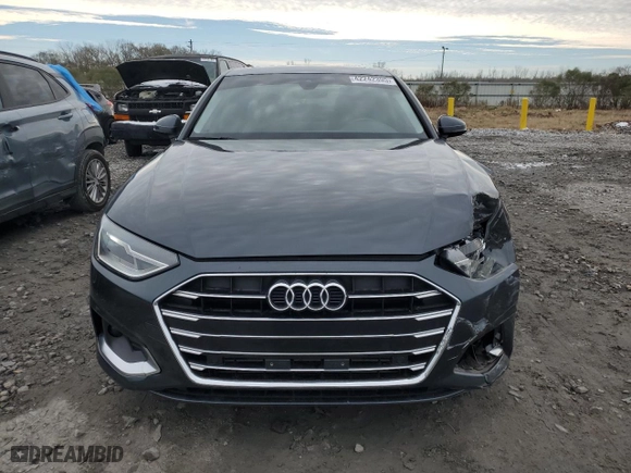 2020 Audi A4 Sedan Premium with VIN WAUGMAF43LN009282, listed as a Copart auction lot 42242395 with 58,990 mi miles and Salvage Title. Bid and sale history available at carsss.com. Image 5.