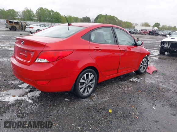 2015 Hyundai Accent GLS with VIN KMHCU4AE3FU806849, listed as a IAAI auction lot 41935761 with 147,784 mi miles. Bid and sale history available at carsss.com. Image 4.