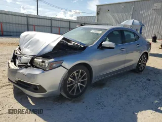 2016 Acura TLX Advance with VIN 19UUB2F77GA007996, listed as a Copart auction lot 62383035 with 129,642 mi miles and Salvage title. Bid and sale history available at DreamBid. Image 1.
