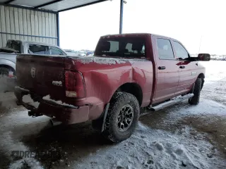 2013 Ram 1500 ST with VIN 1C6RR7KT1DS567140, listed as a Copart auction lot 88809705 with 41,538 mi miles and Salvage title. Bid and sale history available at DreamBid. Image 3.