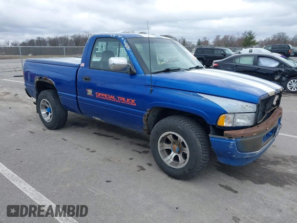 1996 Dodge 1500 with VIN 1B7HC16Z9TS715521, listed as a IAAI auction lot 41842722 with Not Provided miles. Bid and sale history available at carsss.com. Image 1.