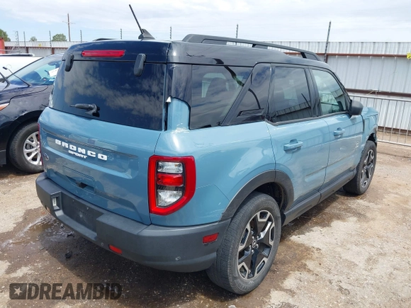 2021 Ford Bronco Sport Outer Banks with VIN 3FMCR9C63MRA06545, listed as a IAAI auction lot 42443970 with 84,178 mi miles and . Bid and sale history available at DreamBid. Image 4.