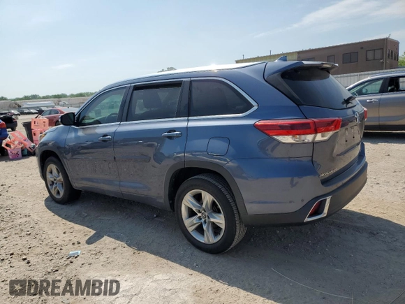 2019 Toyota Highlander Limited z VIN 5TDYZRFH1KS317571, wystawiony jako Copart lot #56757035 z przebiegiem 58 953 mil mil oraz Czysty tytuł • Clean title. Historia ofert i sprzedaży dostępna na DreamBid. Obrazek 2.