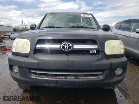 2005 Toyota Sequoia SR5 with VIN 5TDBT44A75S257395, listed as a Copart auction lot 55420505 with 213,121 mi miles and Salvage Title. Bid and sale history available at DreamBid. Image 5.
