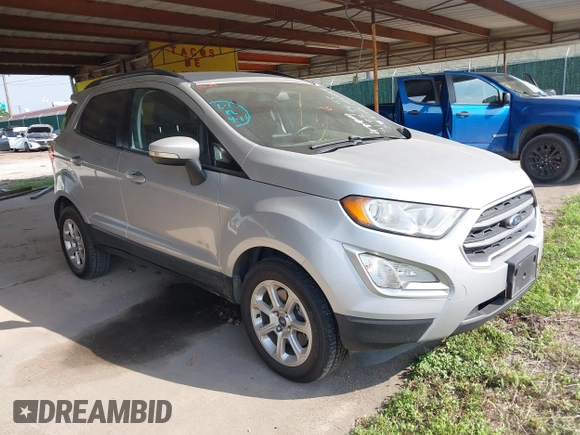 2020 Ford EcoSport SE with VIN MAJ3S2GE6LC355686, listed as a IAAI auction lot 41939643 with 50,746 mi miles and . Bid and sale history available at DreamBid. Image 1.