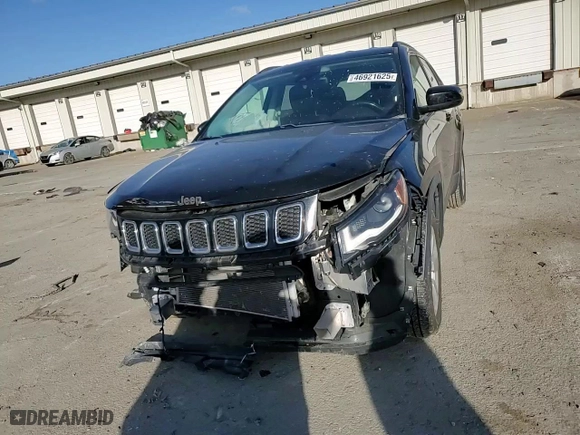 2018 Jeep Compass Latitude with VIN 3C4NJCBB8JT318150, listed as a Copart auction lot 46921625 with 81,369 mi miles and Salvage Title. Bid and sale history available at carsss.com. Image 12.