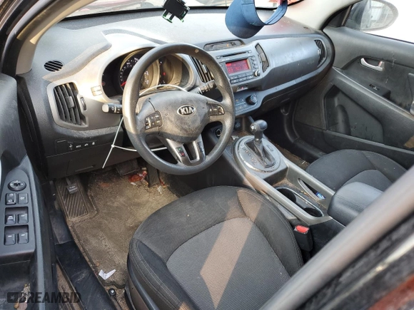 2014 Kia Sportage LX with VIN KNDPBCAC2E7630281, listed as a Copart auction lot 43498025 with 119554 miles and Salvage Title. Bid and sale history available at carsss.com. Image 8.