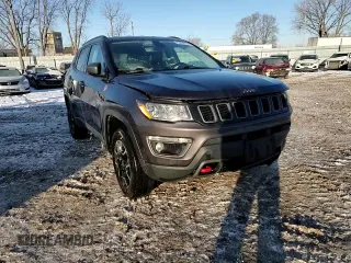 2020 Jeep Compass Trailhawk with VIN 3C4NJDDB3LT112028, listed as a Copart auction lot 45790115 with 86,703 mi miles and Salvage Title. Bid and sale history available at carsss.com. Image 12.