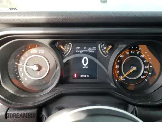 2024 Jeep Wrangler Sport with VIN 1C4PJXDG0RW332722, listed as a Copart auction lot 85292724 with 8,066 mi miles and Salvage Title. Bid and sale history available at carsss.com. Image 9.