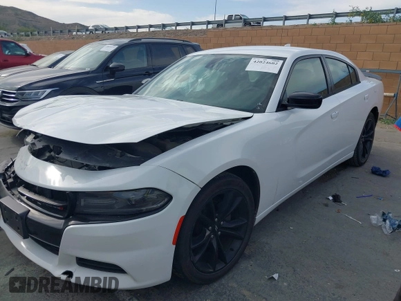 2018 Dodge Charger SXT Plus with VIN 2C3CDXHG4JH187580, listed as a IAAI auction lot 42024602 with 203,843 mi miles and . Bid and sale history available at carsss.com. Image 17.