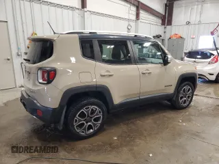 2015 Jeep Renegade Limited with VIN ZACCJBDT8FPB77845, listed as a Copart auction lot 57992125 with 86,705 mi miles and Non repairable. Bid and sale history available at DreamBid. Image 3.