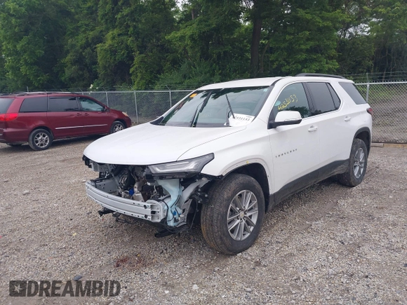 2023 Chevrolet Traverse LT Cloth with VIN 1GNERGKW0PJ175592, listed as a IAAI auction lot 42531153 with 15,045 mi miles and . Bid and sale history available at DreamBid. Image 20.