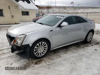 2012 Cadillac CTS Coupe Performance with VIN 1G6DL1E31C0109916, listed as a Copart auction lot 43252035 with 118,312 mi miles and Salvage Title. Bid and sale history available at carsss.com. Image 1.