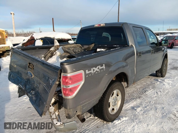 2012 Ford F-150 XL with VIN 1FTFW1ET9CFA79140, listed as a Copart auction lot 45445275 with 186,833 mi miles and Salvage Title. Bid and sale history available at carsss.com. Image 3.