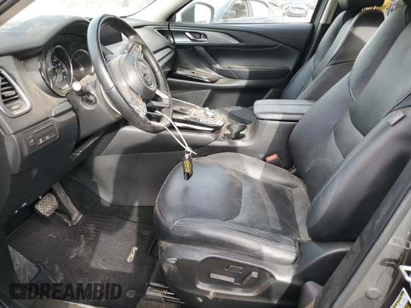 2022 Mazda CX-9 Touring with VIN JM3TCBCYXN0613680, listed as a Copart auction lot 49831565 with 121,891 mi miles and Salvage Title. Bid and sale history available at carsss.com. Image 7.
