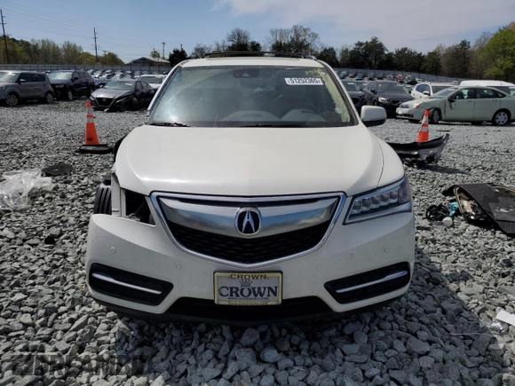 2016 Acura MDX Advance z VIN 5FRYD4H91GB062857, wystawiony jako Copart lot #51252365 z przebiegiem 91 121 mil mil oraz Szkoda całkowita • Salvage title. Historia ofert i sprzedaży dostępna na DreamBid. Obrazek 5.