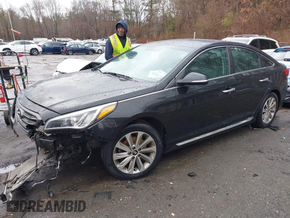 2017 Hyundai Sonata Sport with VIN 5NPE34AF1HH480121, listed as a IAAI auction lot 41823070 with 81,569 mi miles. Bid and sale history available at carsss.com. Image 2.
