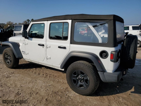 2018 Jeep Wrangler Unlimited Sport with VIN 1C4HJXDN8JW238708, listed as a Copart auction lot 86682094 with 59,064 mi miles and Salvage Title. Bid and sale history available at carsss.com. Image 2.