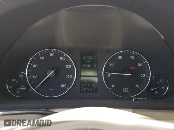 2005 Mercedes-Benz C 240 z VIN WDBRF61J05A771378, wystawiony jako Copart lot #64132575 z przebiegiem 134 018 mil mil oraz Szkoda całkowita • Salvage title. Historia ofert i sprzedaży dostępna na DreamBid. Obrazek 9.