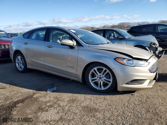 2018 Ford Fusion Hybrid S with VIN 3FA6P0UUXJR122858, listed as a Copart auction lot 85801834 with 0 mi miles and Salvage Title. Bid and sale history available at carsss.com. Image 4.