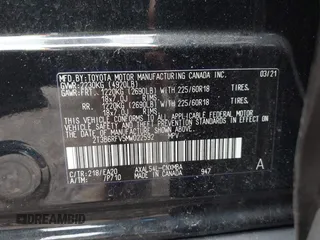 2021 Toyota RAV4 Hybrid LE with VIN 2T3B6RFV5MW022592, listed as a IAAI auction lot 42573098 with 25,651 mi miles and . Bid and sale history available at DreamBid. Image 9.