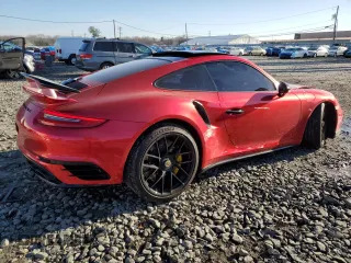 2018 Porsche 911 Turbo with VIN WP0AD2A9XJS156456, listed as a Copart auction lot 80754363 with 12,707 mi miles and Salvage Title. Bid and sale history available at carsss.com. Image 3.