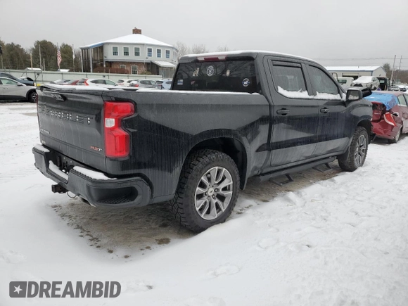 2022 Chevrolet Silverado 1500 RST with VIN 1GCUDEED4NZ524396, listed as a Copart auction lot 44062025 with 67,121 mi miles and Salvage Title. Bid and sale history available at DreamBid. Image 3.