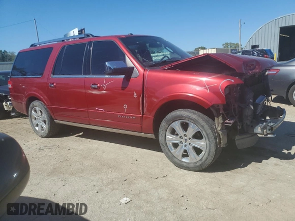 2016 Ford Expedition EL Platinum with VIN 1FMJK1MT8GEF22571, listed as a Copart auction lot 73609424 with 119,647 mi miles and Salvage Title. Bid and sale history available at carsss.com. Image 4.