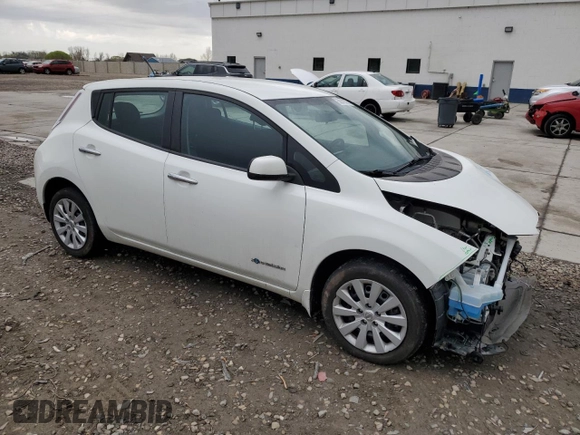 2015 Nissan LEAF S with VIN 1N4AZ0CP9FC314892, listed as a Copart auction lot 50847375 with 108,300 mi miles and Salvage Title. Bid and sale history available at carsss.com. Image 4.