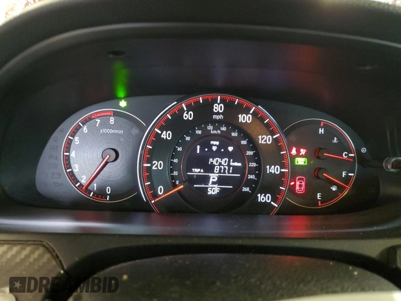 2016 Honda Accord Sport with VIN 1HGCR2F56GA137046, listed as a Copart auction lot 57319325 with 140,401 mi miles and Salvage title. Bid and sale history available at DreamBid. Image 9.