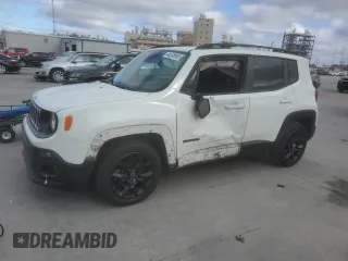 2017 Jeep Renegade Latitude with VIN ZACCJABB2HPE49216, listed as a Copart auction lot 48508895 with 85,185 mi miles and Salvage Title. Bid and sale history available at carsss.com. Image 1.