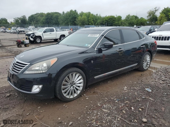 2016 Hyundai Equus Signature with VIN KMHGH4JH1GU103056, listed as a Copart auction lot 65665644 with 86,398 mi miles and Salvage Title. Bid and sale history available at carsss.com. Image 1.