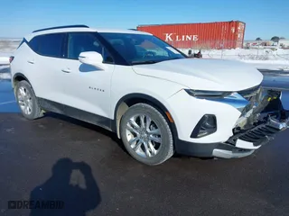 2020 Chevrolet Blazer LT with VIN 3GNKBJRS3LS705330, listed as a IAAI auction lot 41552838 with 57,598 mi miles. Bid and sale history available at carsss.com. Image 1.