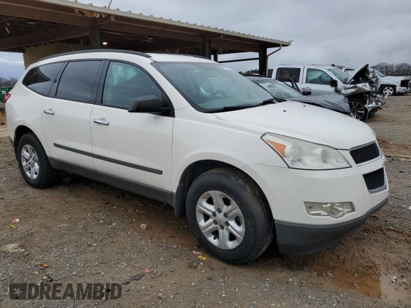 2012 Chevrolet Traverse LS with VIN 1GNKREED6CJ353291, listed as a Copart auction lot 47618165 with 150,071 mi miles and Salvage Title. Bid and sale history available at DreamBid. Image 4.