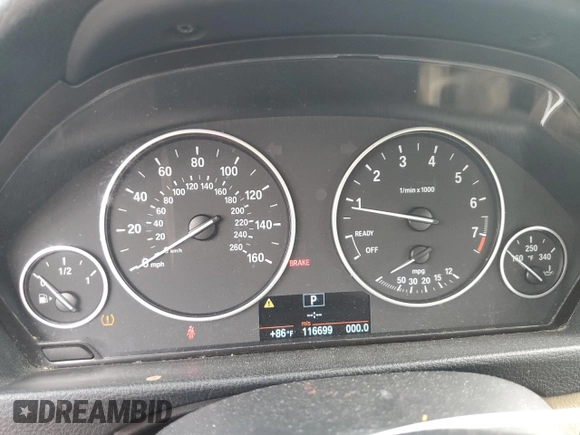 2013 BMW 3 Series 328i xDrive z VIN WBA3B5C54DJ598845, wystawiony jako Copart lot #62359705 z przebiegiem 116 699 mil mil oraz Szkoda całkowita • Salvage title. Historia ofert i sprzedaży dostępna na DreamBid. Obrazek 9.