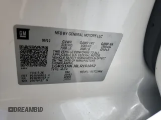 2020 GMC Yukon XL Denali with VIN 1GKS1HKJ8LR101852, listed as a Copart auction lot 49372485 with 54,055 mi miles and Salvage Title. Bid and sale history available at carsss.com. Image 13.